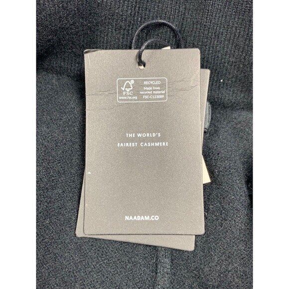Naadam Signature Cashmere Joggers Womens S Black High Rise Pockets NWT - Picture 10 of 10